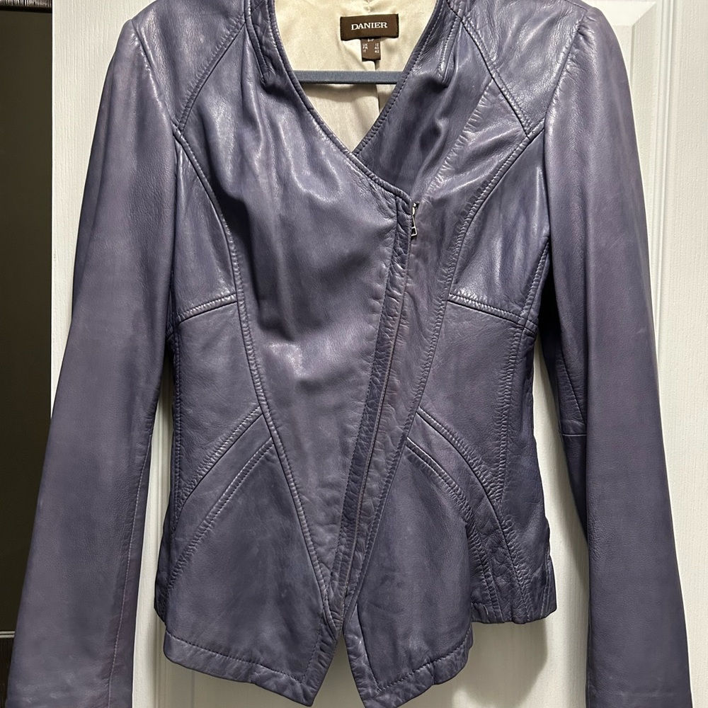 Danier Women's Lavender Leather Jacket